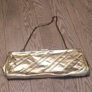 Aldo Fancy Gold Cluth With Chain - Good Condition